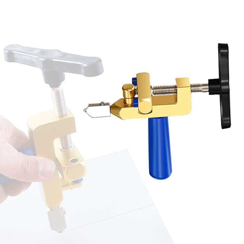 Cortador de vidrio multifuncional, herramienta de corte Manual para espejos de azulejos, herramienta de corte de fácil deslizamiento, herramienta para cortadora de azulejos cerámicos