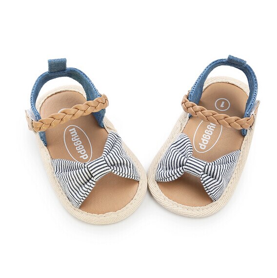 Zomer Kinderen Baby Meisjes Strand Strik Sandalen Sneakers Kids Peuter Infantil Lace Bloem Prinses Soft Sole Prewalker: C / 13-18 months