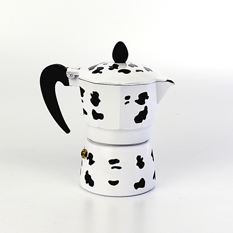 Cafetera de aluminio Moka Octangle para Mocha, café negro, café italiano, práctico, fácil de limpiar