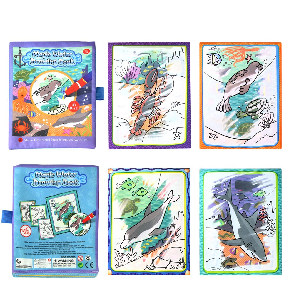 Magische handschrift werkmappen oefenschrift, hulp magische pen herbruikbare groeven sjabloon ontwerp voor kinderen (4 boeken, 10,2 × 18,3 cm