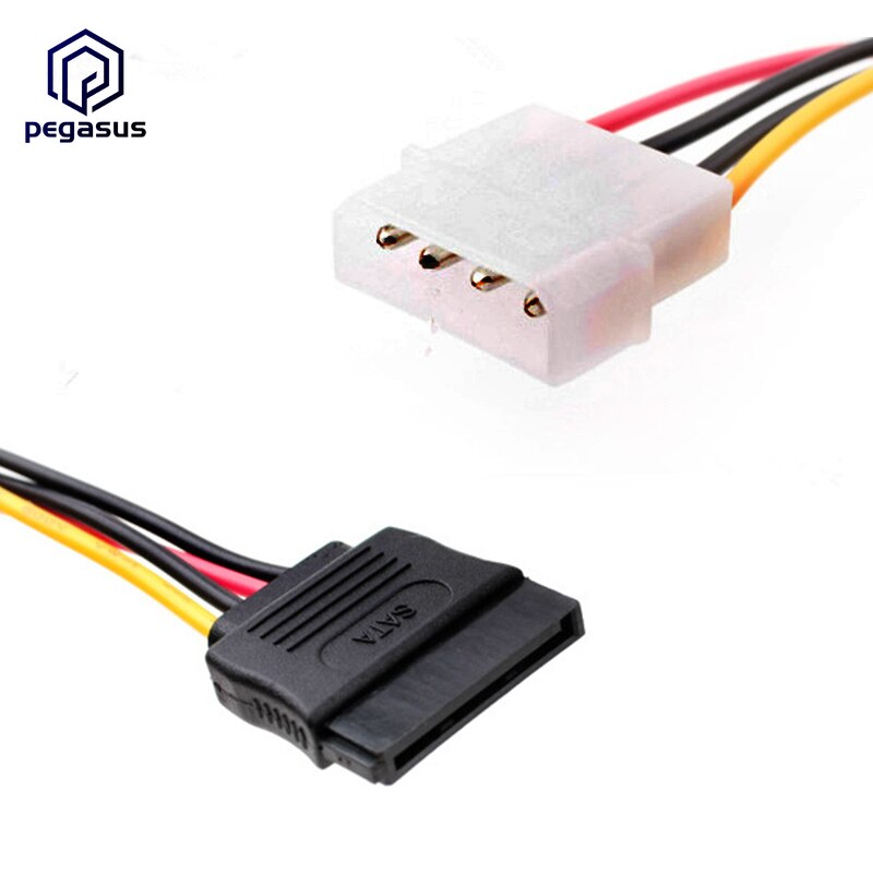 15CM IDE 4Pin Male to SATA POWER 15PIN Female Hard Disk Cable