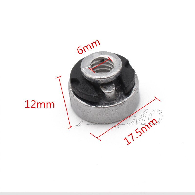 2x Motorcycle Rear Fender Seat Nut Kit for Sportster Street Bob Softail 1996 Mount Nut Bolt Easy Grip Quick Release 17x12mm