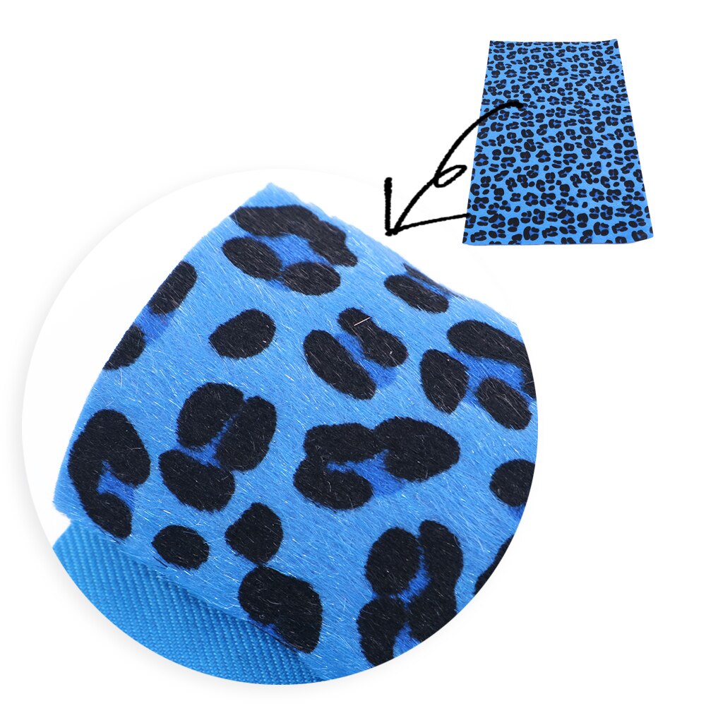 20*33cm krótki plusz aksamit Faux skórzany arkusz Leopard do kokardki do włosów rzemiosło syntetyczna skóra FabricDIY Handmade materiał, 1Yc19875: 1074189004
