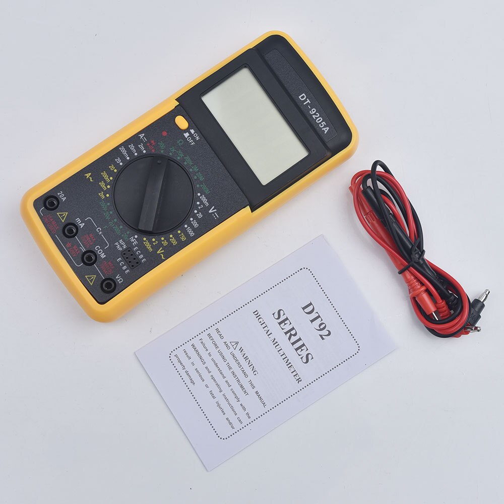 Digital LCD Multimeter AC DC Voltmeter Ammeter Resistance Capacitance Multimetro Capacitor Tester Aneng Multitester Unit Tools