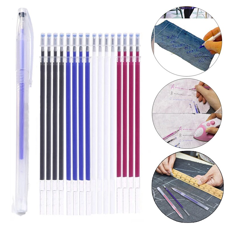 1Set Heat Wrap Fade Out Fabric Markers Pen High Temperature Disappearing Marker Pens DIY Sewing Drawing Lines Accessories