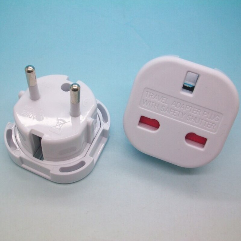 2 PiN UK TO EU EUROPE EUROPEAN UNiVERSAL TRAVEL CHARGER ADAPTER PLUG CONVERTER Wall Plug Socket