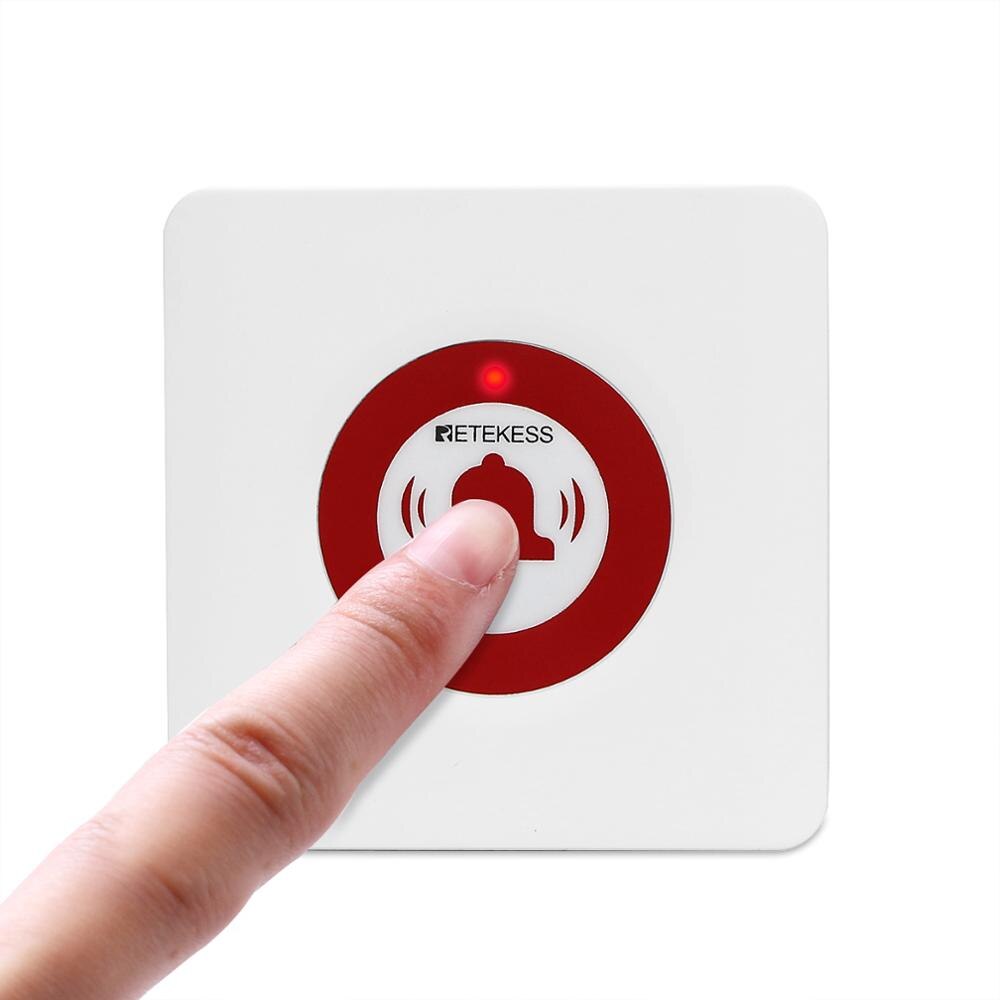 Retekess  td002 draadloze oproepbel pager oproepknop zender voor verpleegoproepsysteem kliniek