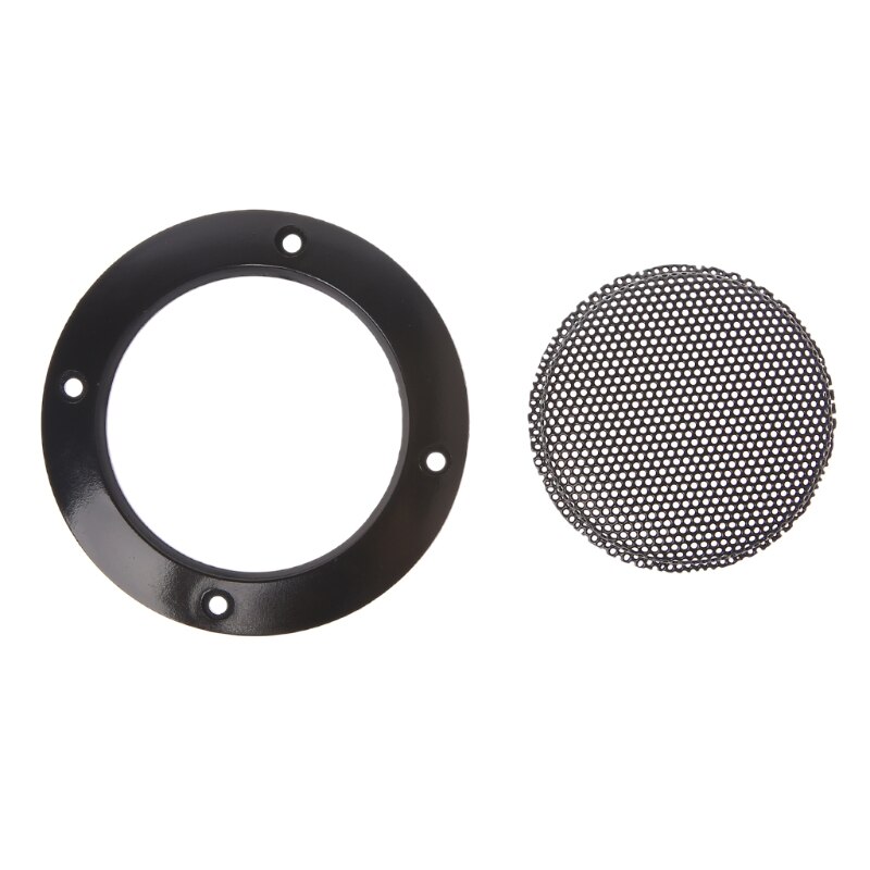 Lot De 2 Grilles De Protection Pour Haut-parleur Voiture 30,5 Cm - Maille Plastique Noire - Pour Caissons Et Basses