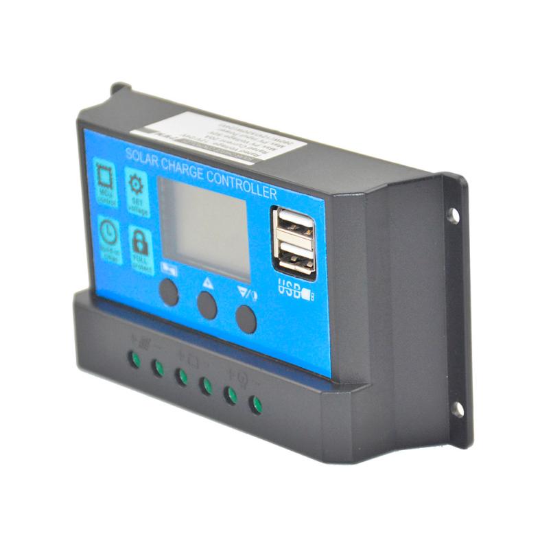 Solar Panel Regulator Charge Controller USB 30A 12V-24V + Anderson Plugs 18Apr19 F