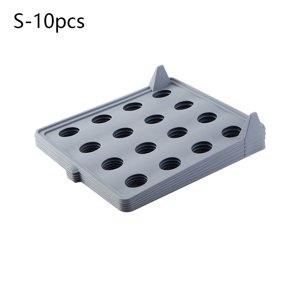 10Pcs/Lot Folding Cloth Storage Holders Clothing Wardrobe Drawer Clothes Finishing Racks Home T-Shirt Underwear Organizer Board: S 10pcs gray