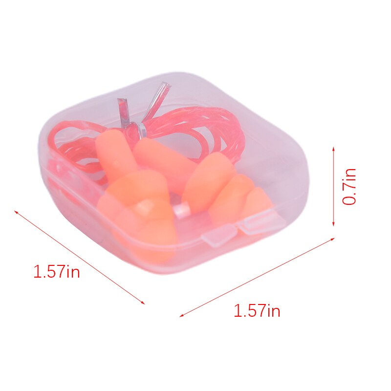 1 paire Silicone souple bouchons d'oreille confort bouchons d'oreilles réduction du bruit PVC corde bouchons d'oreilles de protection pour nager pour dormir