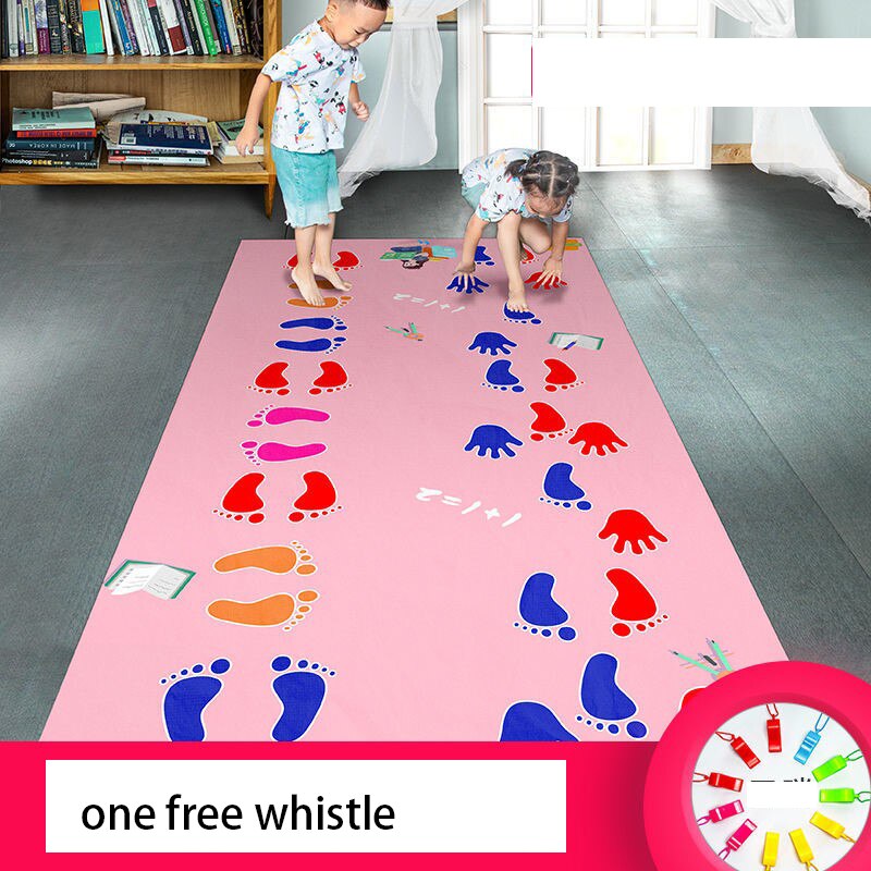 Hand and Feet Game Kids Jumping Carpet Mat Children Jump Lattice Pad Family Kindergarten Indoor Outdoor Team Toys