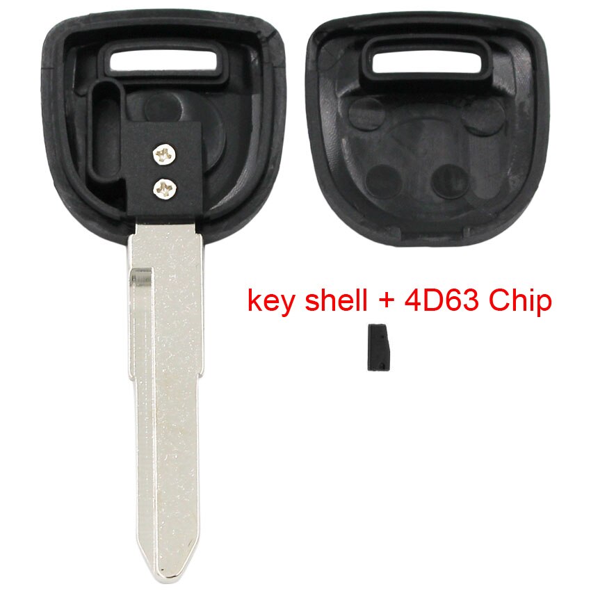 Transponder Chip Ignition Key Uncut Blade 4D-63 For Mazda 2 3 5 6 CX7 +9 MX5 RX8 with/without 4D63 id83 chip: shell with chip