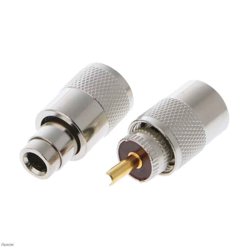 10 stk stik stik uhf pl -259 han lodde rf stik stik til  rg8x koaksial koaksial kabel damom