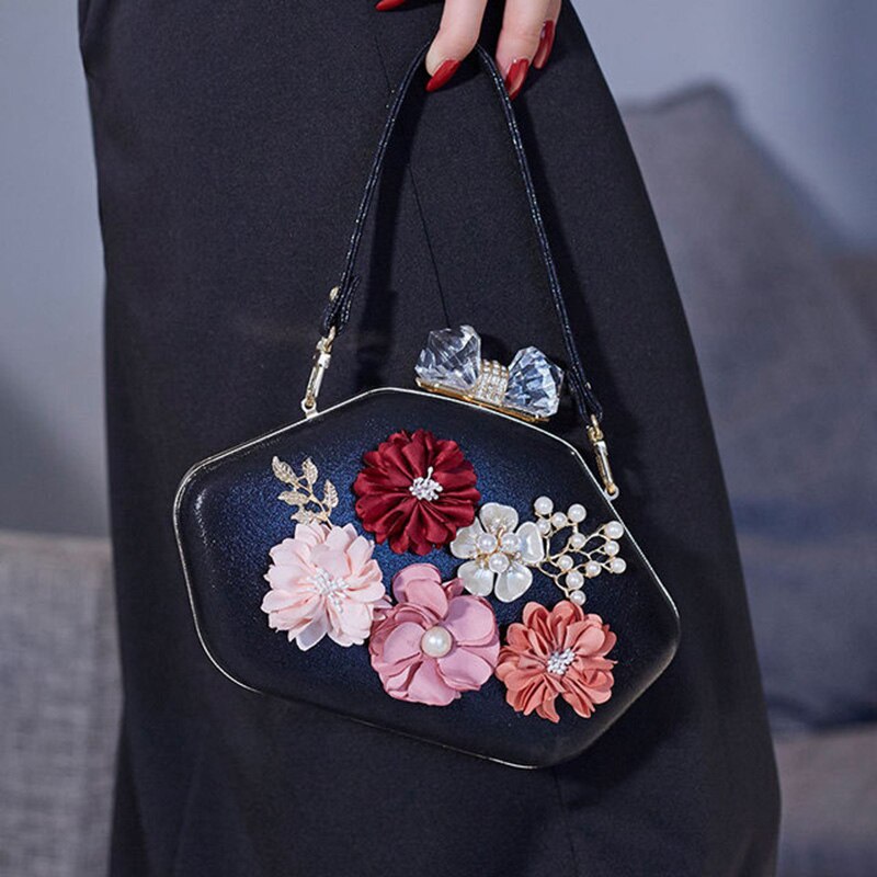 Zzslhl Vrouwen Elegante Handtassen Avondtassen Bloem Handtassen Dames Mode Handtassen