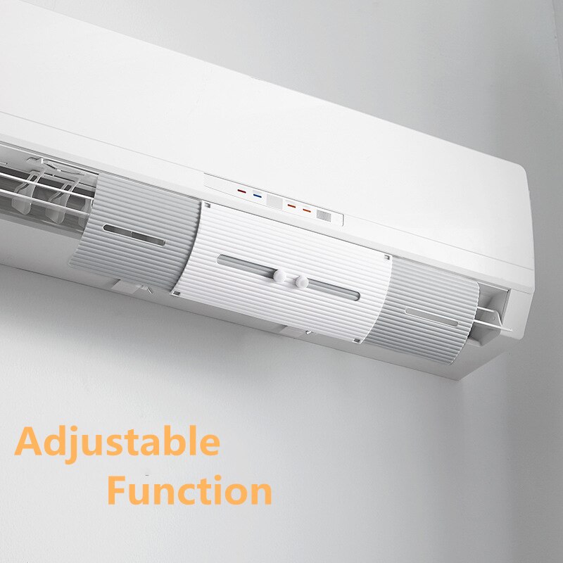Adjustable Air Conditioner Cover 70Cm Anti-Wind Straight Shield Baffle Board Protector Air Cooling Windshield Wind Guide Plate
