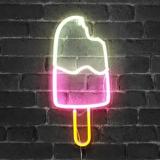 Led neonlys farverige neonskilte til værelse hjemme fest bryllup fødselsdag væg dekorativ jule neon lampe: Ispind