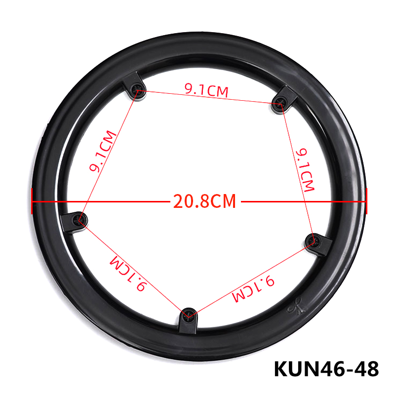 MTB Road Fahrrad Kettenrad Schutz Kurbelgarnitur Kurbel Schutzfolie Fahrrad Kette Rad Ring Schutzhülle 32 42 44 46 48 50 52T: Freier Raum
