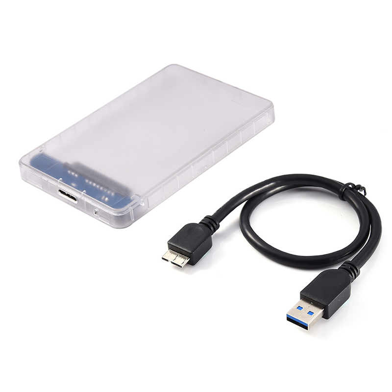 2,5 zoll USB 3,0 SATA HDD Festplatte Externe HDD Gehäbenutzen transparent fallen Werkzeug 6 Gbps Unterstützung 3T