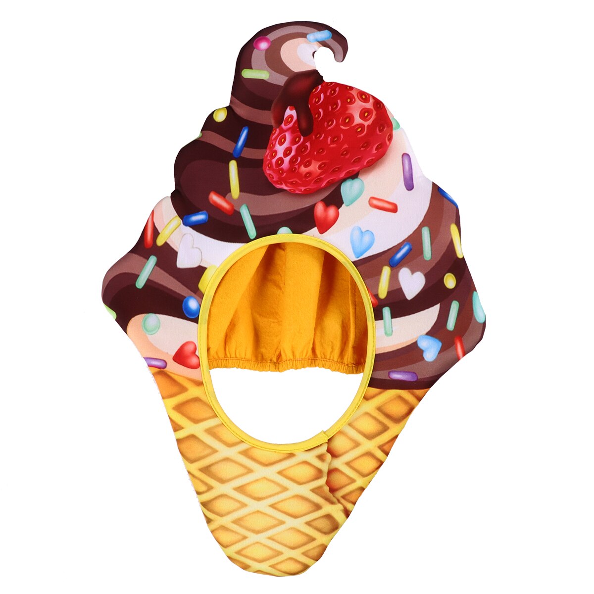 1Pc Decorative Ice Cream Hat Cosplay Food Headgear Party Head Party Costumes Funny Headwear: Default Title