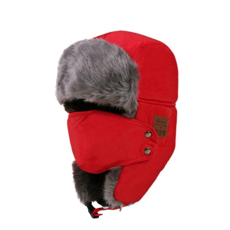 Bluetooth 5.0 écouteur hiver casquette chaude casque sans fil haut-parleurs de musique intégré Microphone universel hiver d'anniversaire: A