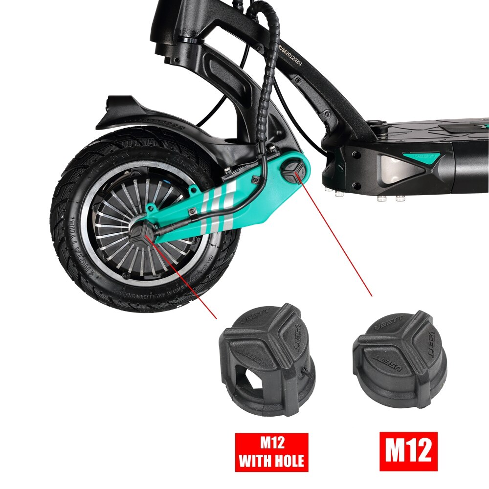 Original vsett tampa de porca de parafuso para vsett 9 + scooter elétrico protetor de porca à prova de poeira anti-corrosivo capa de borracha
