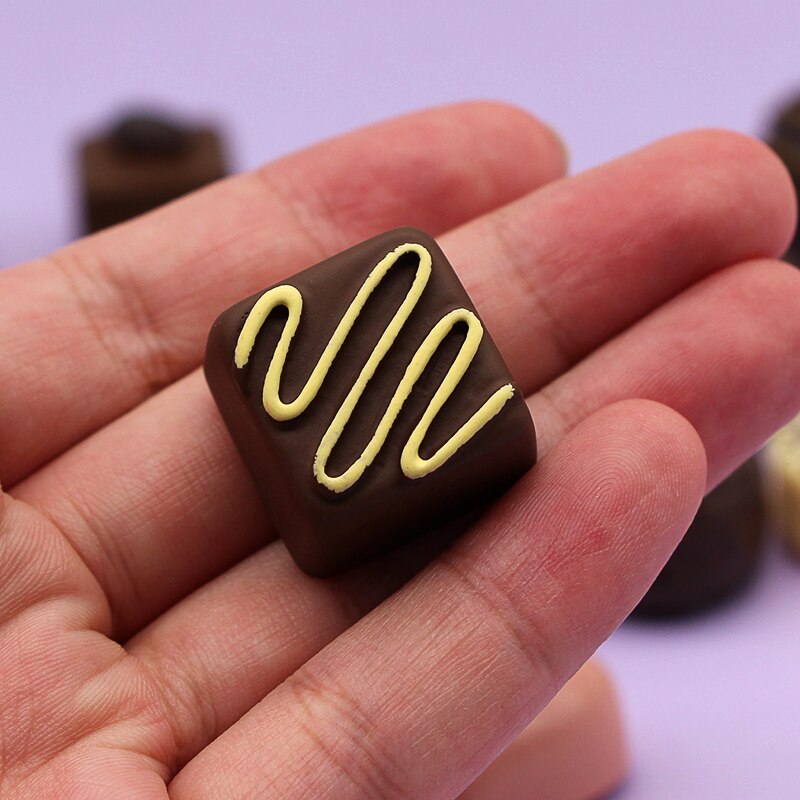 Simulation food fridge magnets chocolate candy refrigerator paste magnetic 3d paste home decoration candy model props simulation