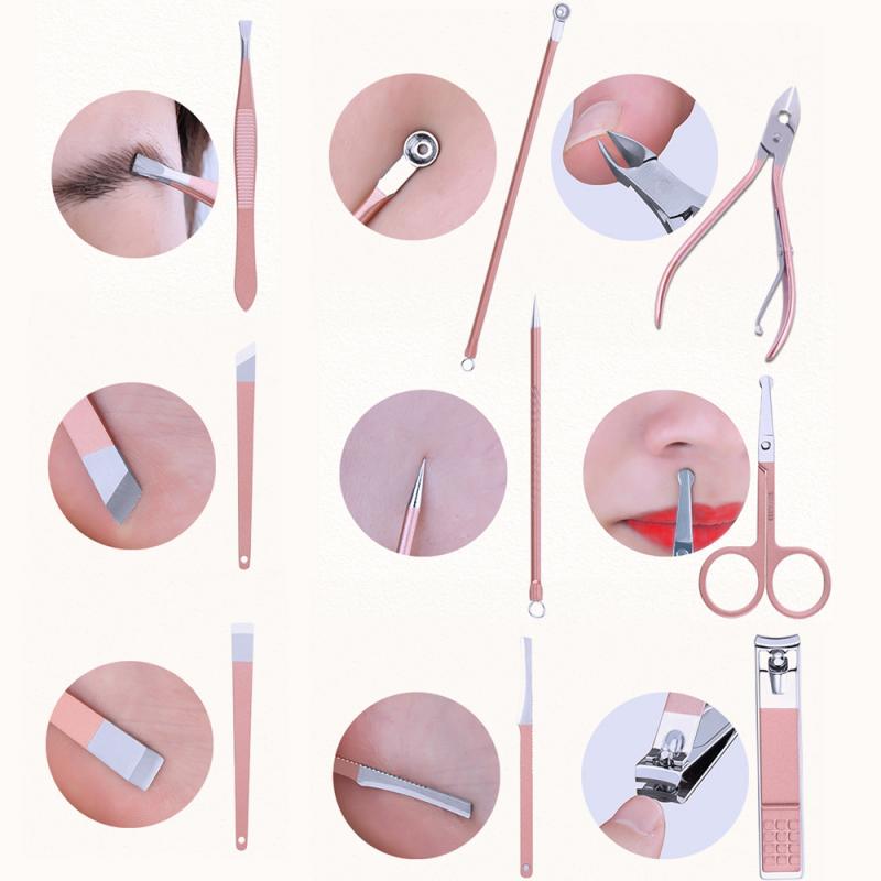Nail Tools Sets\n Nail Clipper Nail Cutter 18/16/12/10/7pc Manicure Pedicure Set Callus Kit Hand Foot Nail Care TSLM1
