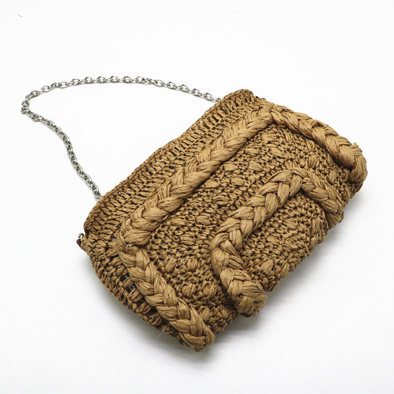 hand-woven bag 2022 style straw bag simple women&#39;s bag shoulder bag