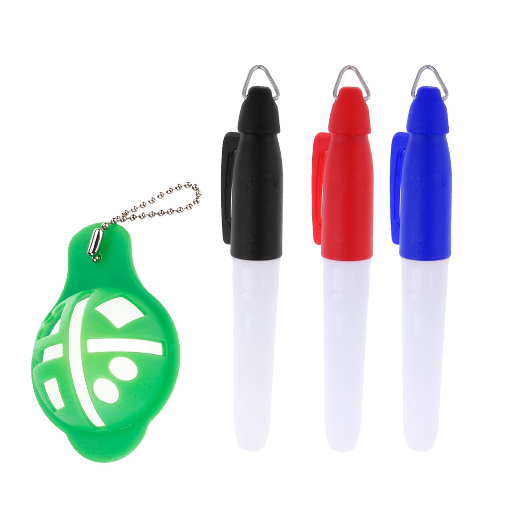 Golf Ball Linear Line Marker Swing Putting Drawing Alignment Tool With Pen