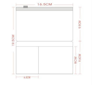 Midori standard s 'Viaggiatore taccuino PVC Tasca Della Chiusura Lampo Sacchetto di Raccolta Trasparente Pocker con I Titolari di Carta Cartella Archivio: Pocket stile