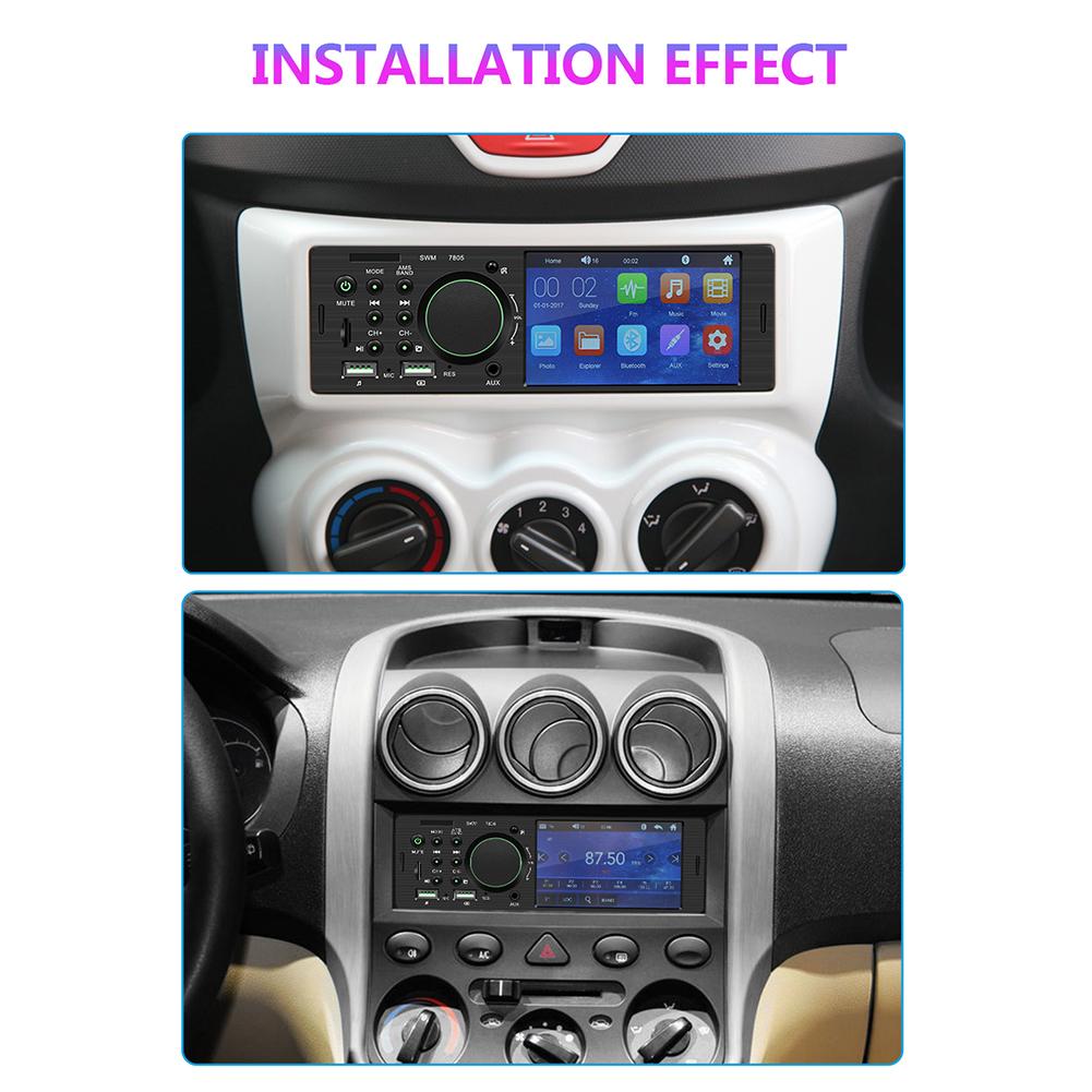 4.1 Inch Tft 1 Din Auto Touch Screen Radio Stereo Fm Radio Bluetooth MP5 Speler Kan Worden Aangesloten Op De achteruitrijcamera