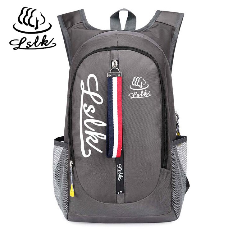 Draagbare klim- en wandeltassen 20l outdoor reistassen ski-tas schoolrugzak waterdichte fietstassen heren dames sporttas: Grijze kleur