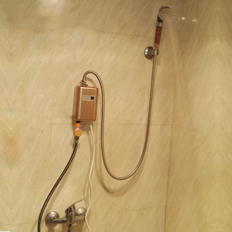 Instant mini kitchen water heater, household storage-free bath, constant temperature quick heating small electric water heater,