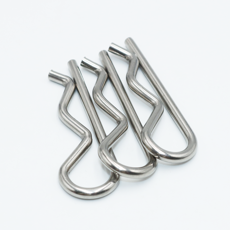 A2 304 Stainless Steel R Shaped Spring Cotter Clip Pin 1.6mm 1.8mm 2mm 3mm 4mm 5mm Dia Fastener Hardware for Repairing Cars