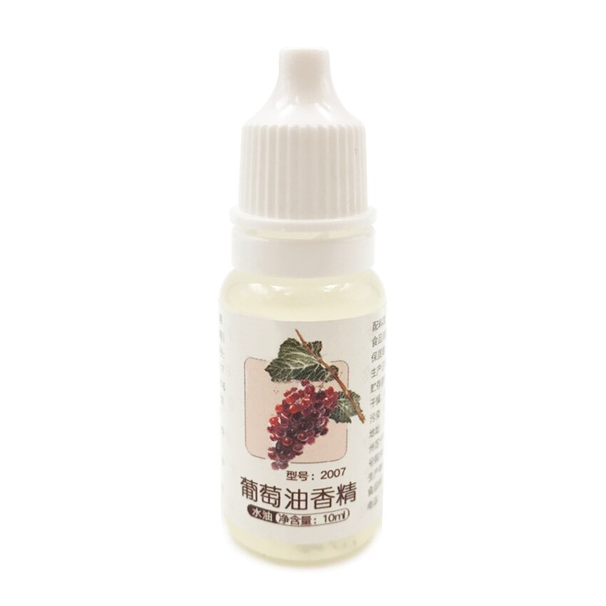 10ML Lebensmittel Klasse Aroma Magie Lebensmittel Duft Getränke Gelee Süssigkeit Speise Wesen Verwendet Für Backen Kekse Milch Handgemachte Seife gewürz: Traube