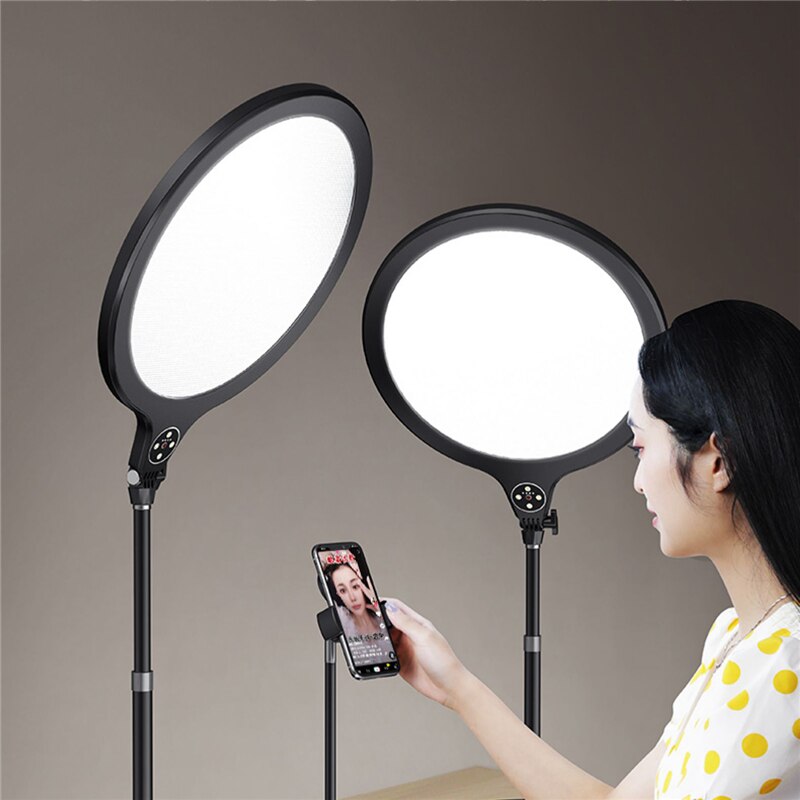 Support de téléphone Monopode avec LED Flash Annulaire Lumière Lampe Selfie Bâton De Support De Table avec Mobile Support Pour Téléphone Passage Tiré Pour ongles: B