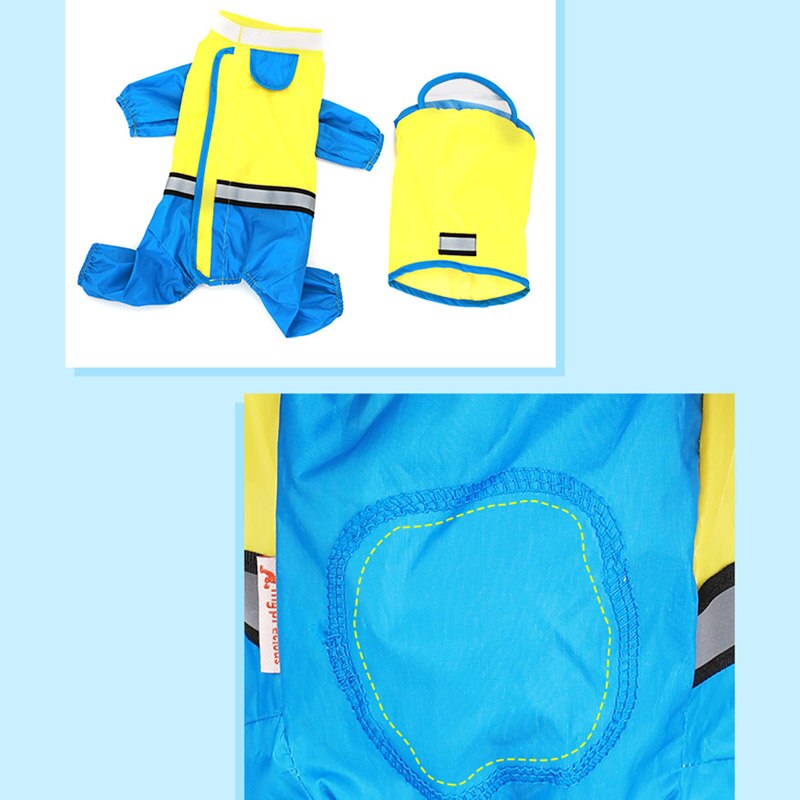 Hoopet Hond Regenjas Jumpsuit Regenjas Voor Honden Pet Mantel Kleine Hond Kat Chihuahua Teddy Waterdichte Jas