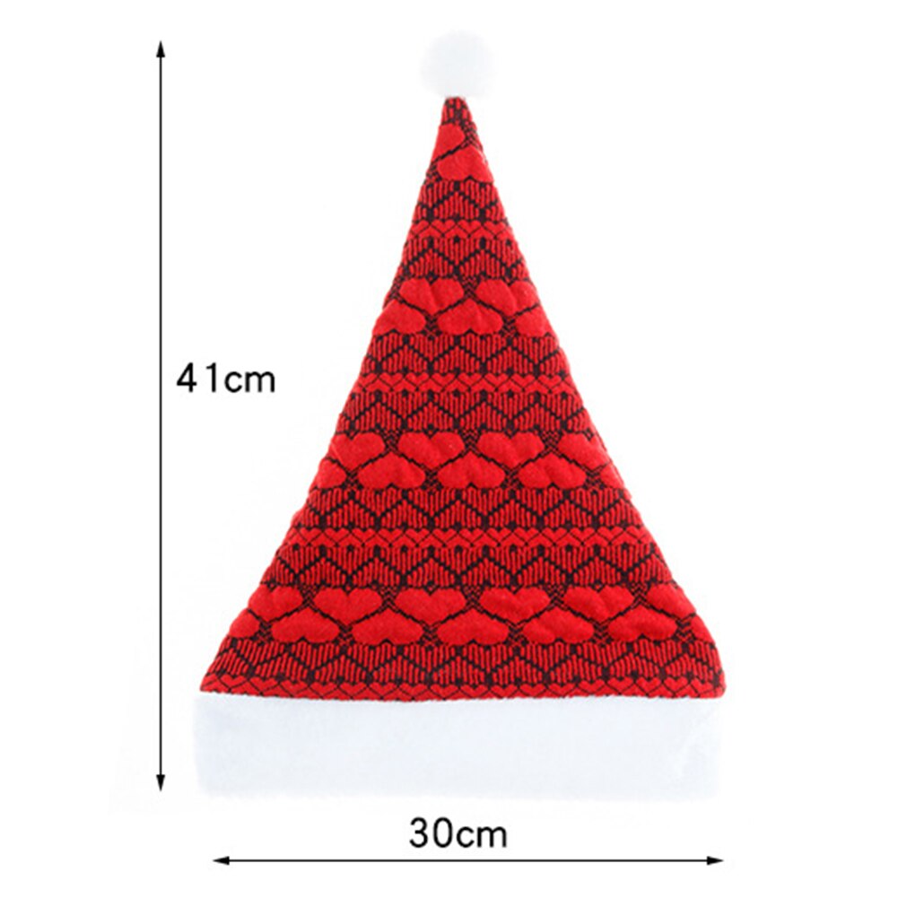 Kerst Hoed Pluche Cap Xmas Party Props Kerstman Hoed Zachte Warme Muts Kerstcadeaus Noel Navidad Jaar hoeden 41x30cm