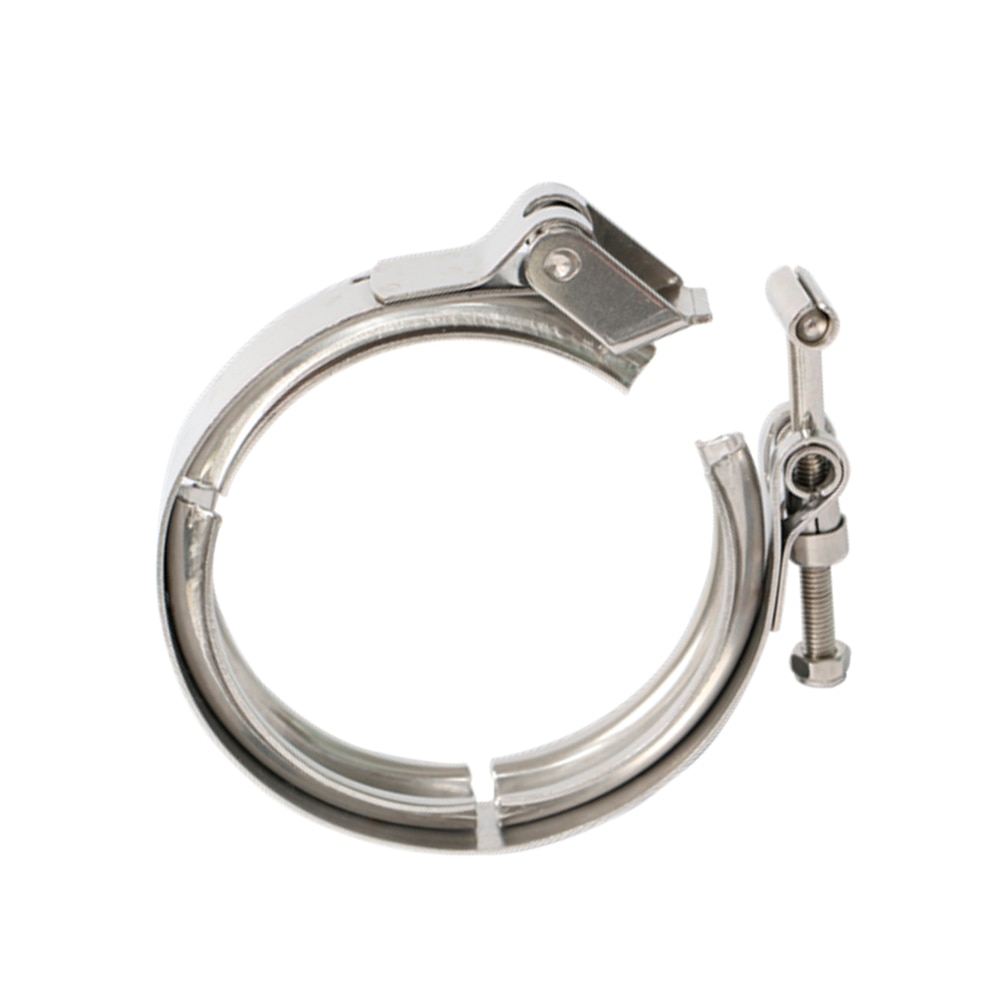 Zuczug 1.5 to 6.0 tommer quick release v band klemme rustfrit stål 304 udstødnings nedløbsrør - kun klemme uden flanger