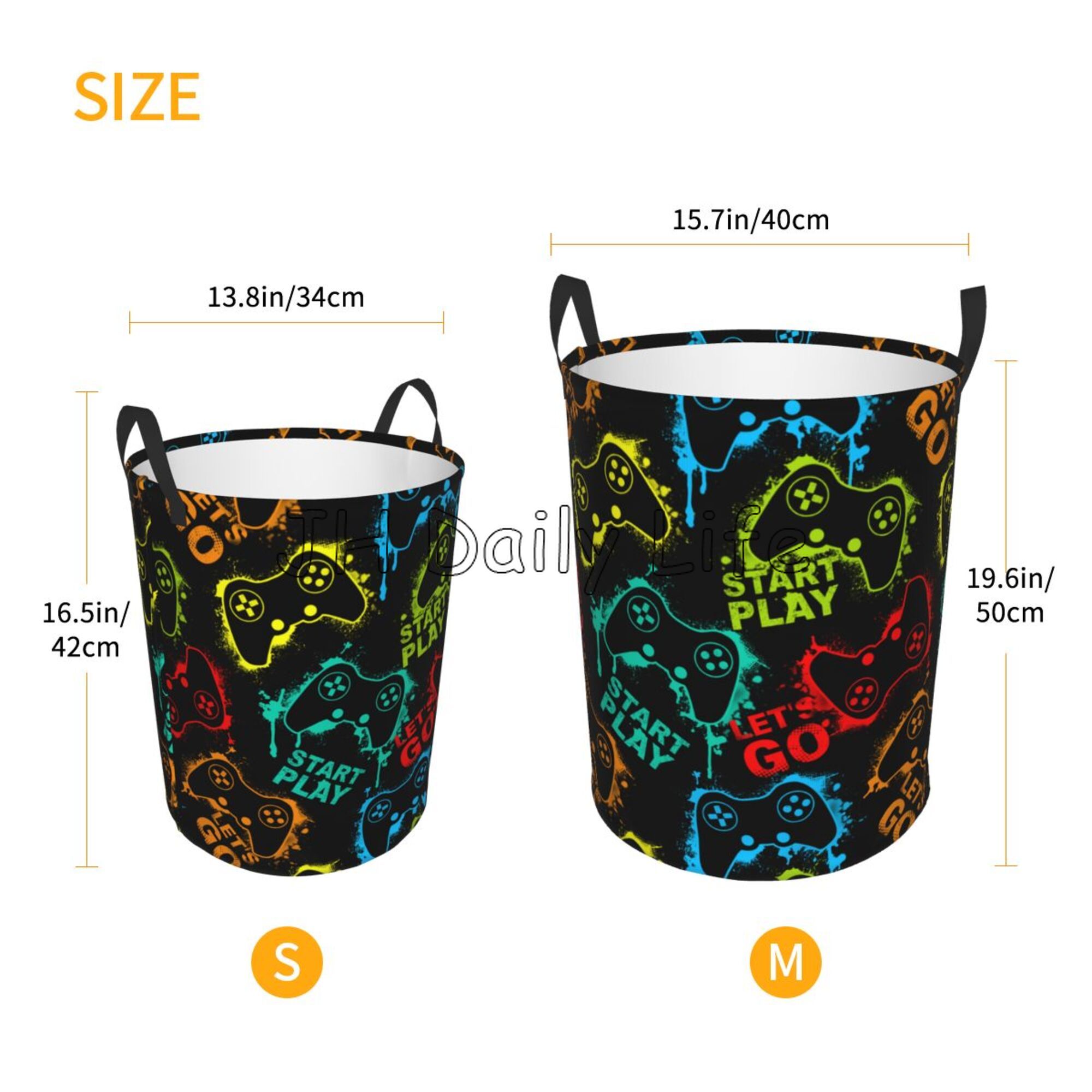 Gamer Wasmand Mand Gaming Opbergmand Gamecontroller Speelgoed Kleding Organizer Bin Waterdichte wasmand voor jongens
