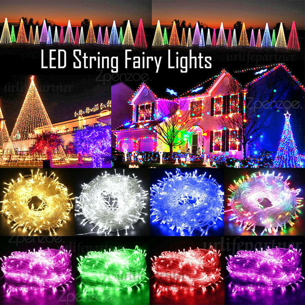 LED Garland String Lights 20m 10m 5m 2m Christmas Tree Wedding Decoration Waterproof Fairy Light Indoor Outdoor Battery Powered