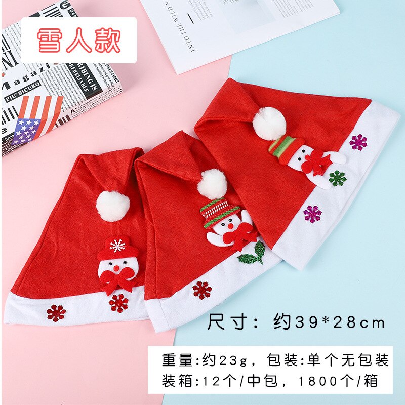 Christmas Cap Christmas Children Adult Hat Santa Claus Snowman Reindeer Cap Party Celebration Hat