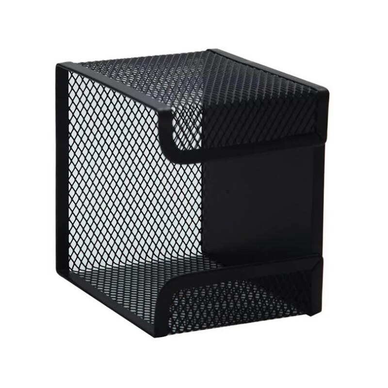 Office Stationery Iron Combination Note Holder Black Mesh Memo Holder Office Home Holder