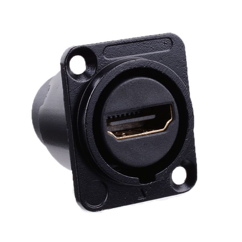 Hdmi d-typ uttag nätverkskontakt chassi panelmonteringskontakt metall hd flygkabel