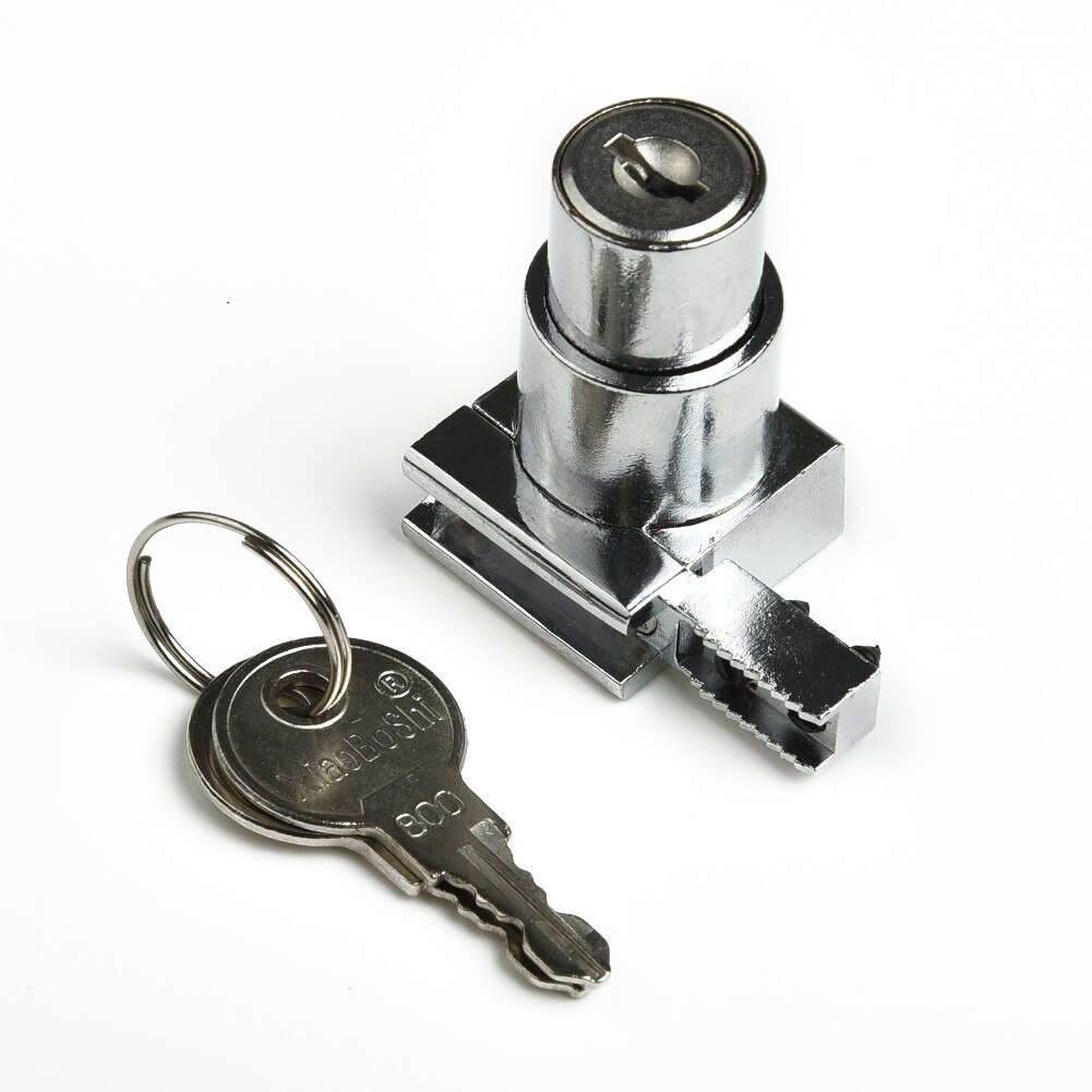 Zinc Alloy Plunger Push Lock For Sliding Glass Door Showcase Lock Furniture Home Cabinet Lock With 2 Keys
