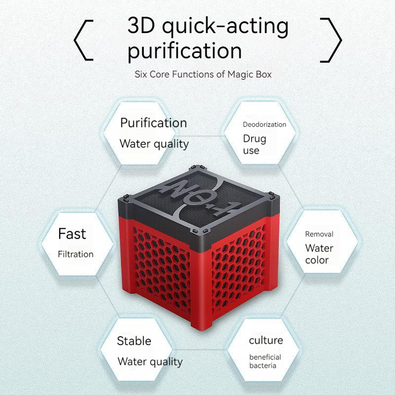 Aquarium Magic Box Öko Filter Wasser würfel Aquarium neues Filter material schnelle Wasser reinigung enthält Aktivkohle