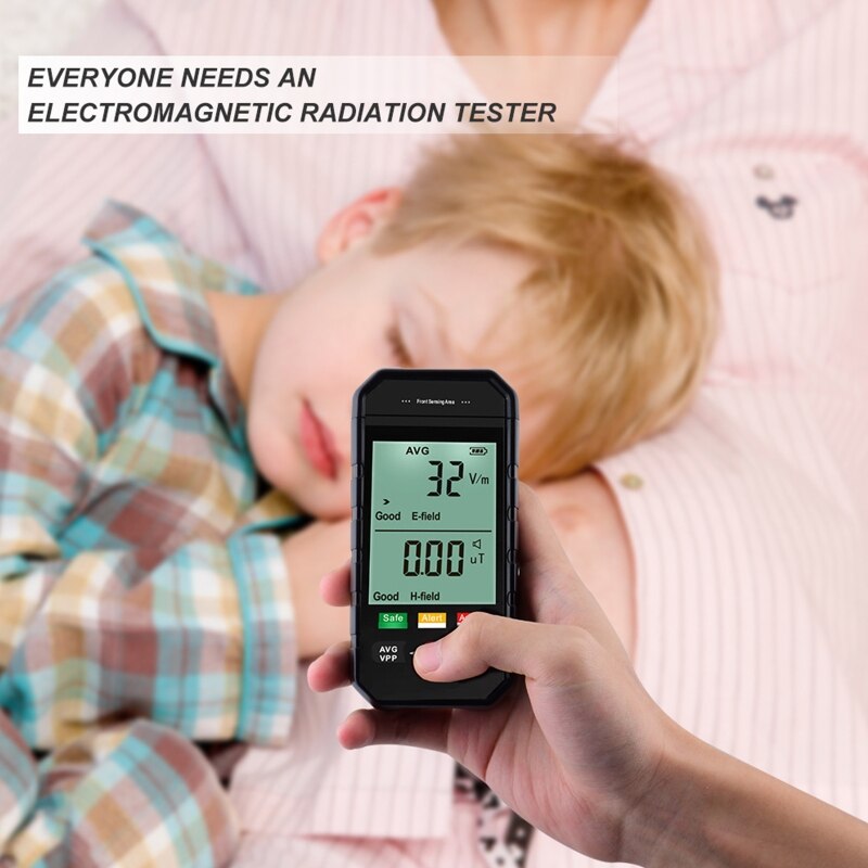 Professionelle Strahlung Tester Elektrische Feld &Ampere; Magnetfeld Meter Dosimeter mit Klang &Ampere; hell Alarm