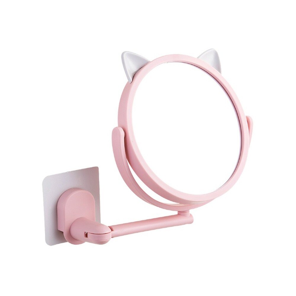 Muur Opknoping Kleine Spiegel Badkamer Draagbare Tafel Make-Up Spiegel Leuke Decoratieve Moderne Espejo Pared Vanity Accessoires EB5JZ