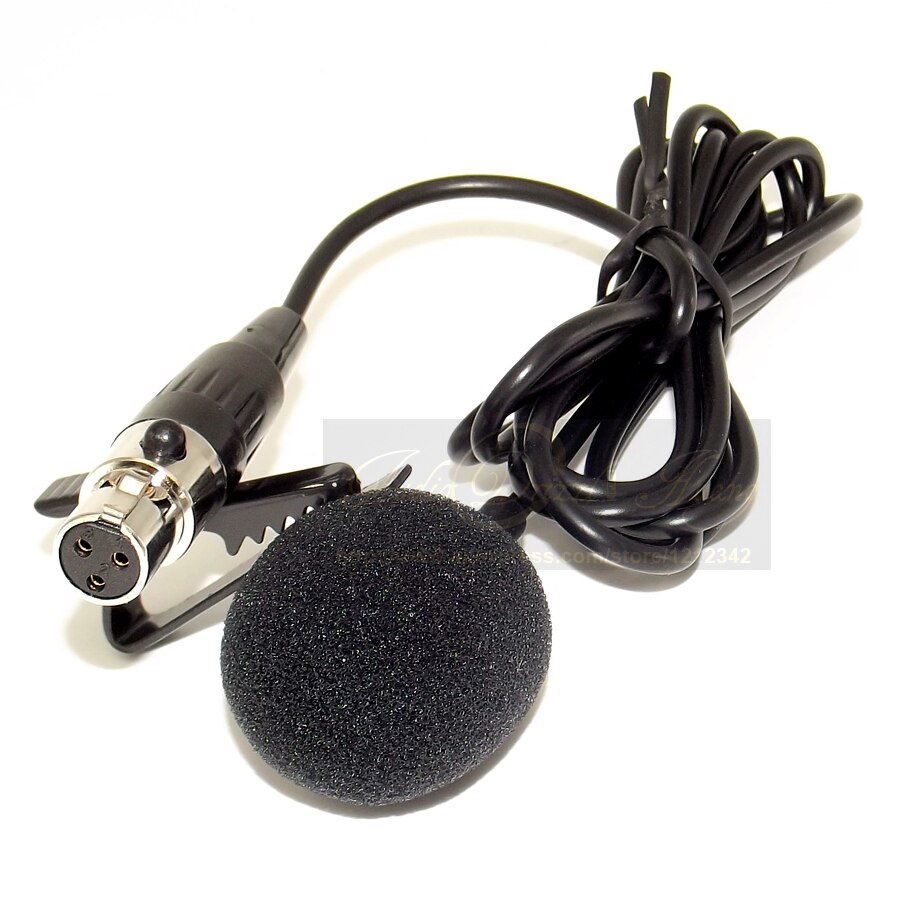 Professionele Microfone Lapela Mini XLR 3 Pin TA3F Tie Clip Op Lavalier Microfoon Revers Mic Voor PC Draadloze BodyPack Zender